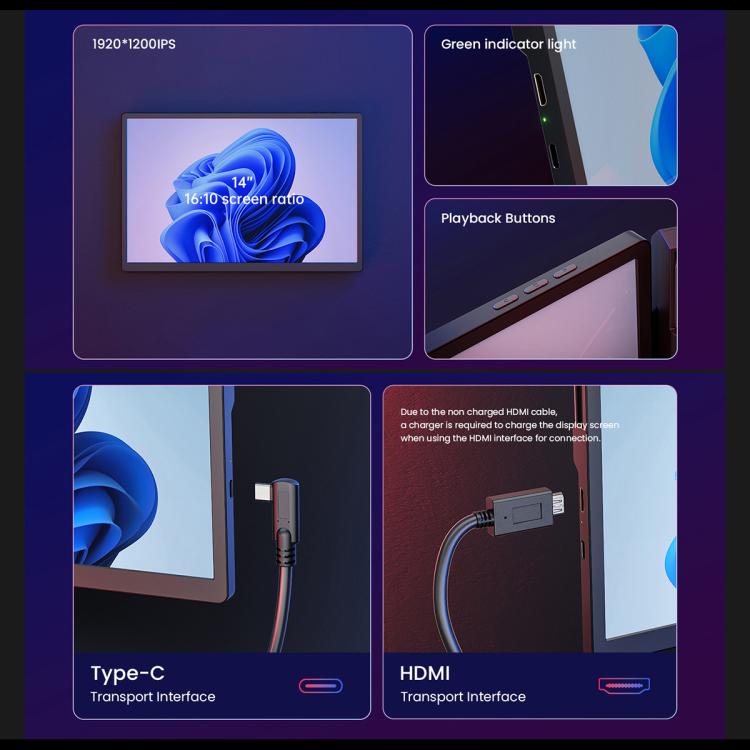 Leo 14 14 inch Expanded Display Dual Portable Monitor