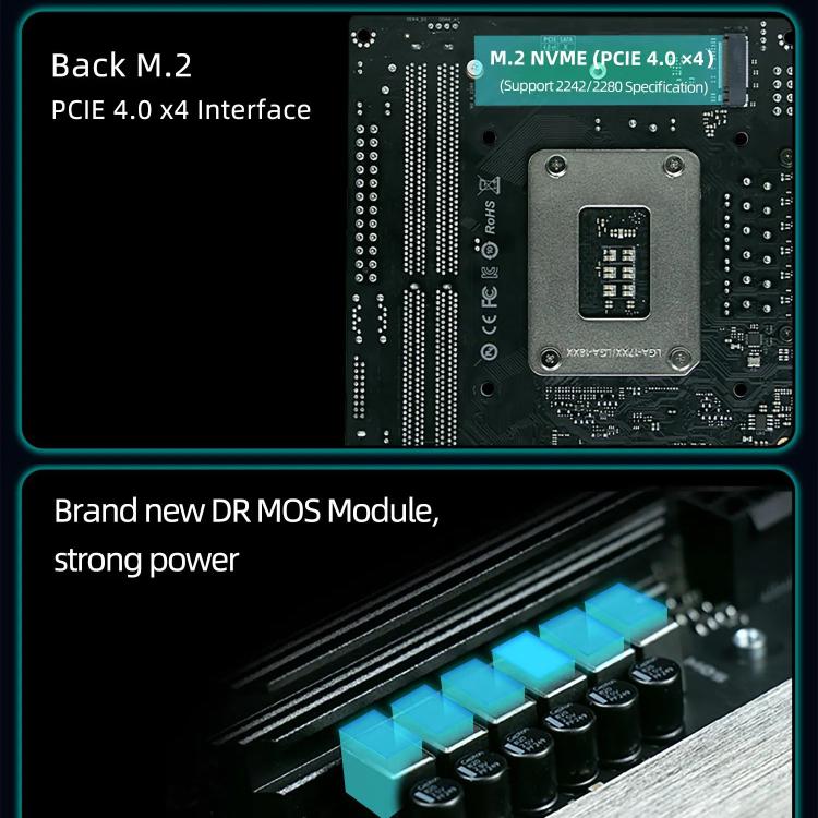 ERYING ITX i5-12500H CPU Desktop Computer Motherboard