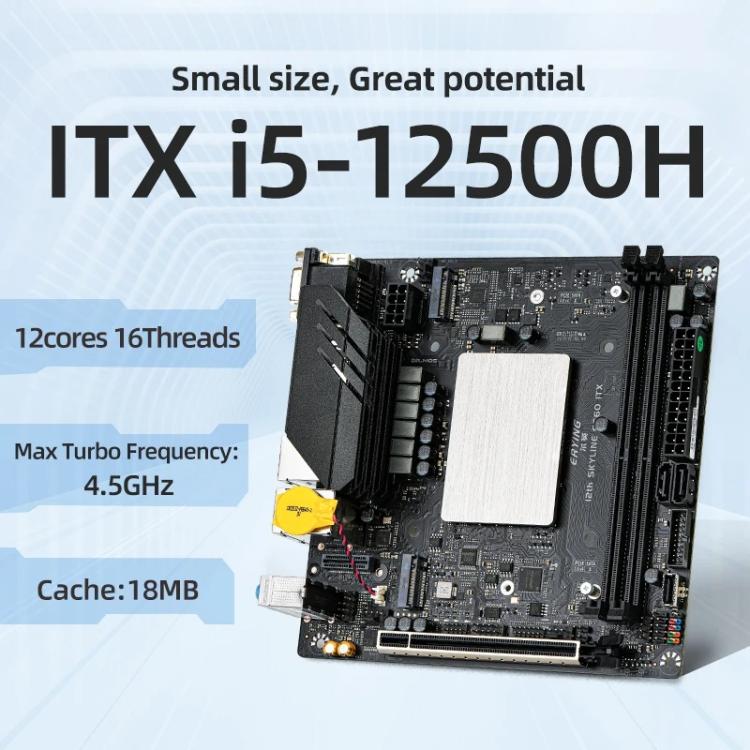 ERYING ITX i5-12500H CPU Desktop Computer Motherboard