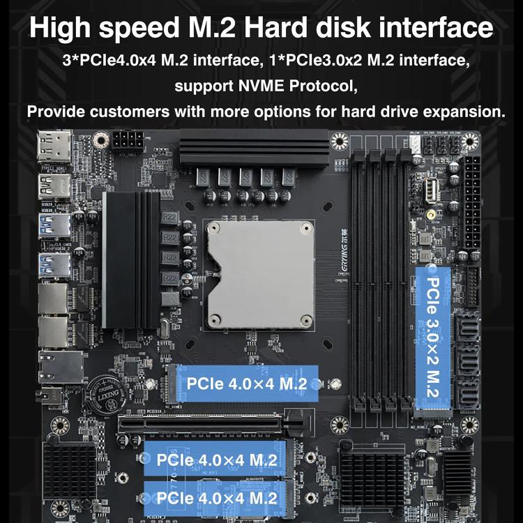 ERYING HX770 Chipset i5-14500HX Onboard CPU NAS Host Motherboard