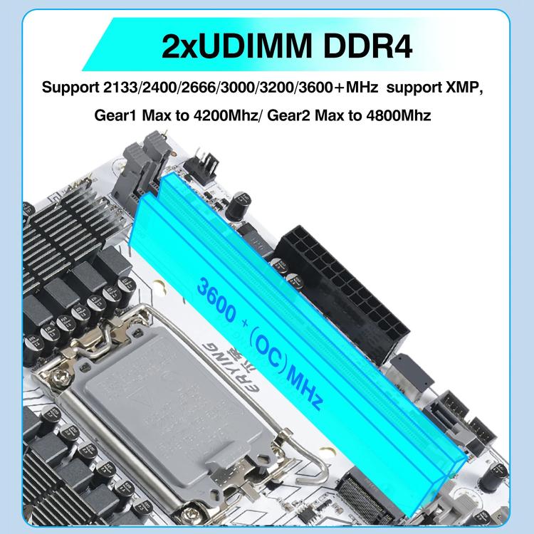 ERYING M-ATX B760M Gaming DDR4 RAM DIY Desktop Computer Motherboard