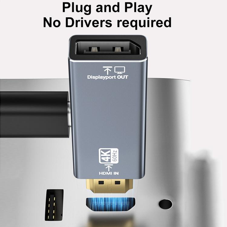 4K 60Hz HDMI Male to DP Female HD Adapter