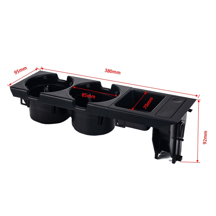 Car Water Cup Holder Storage Box Set for BMW 3 Series E46 51168217953 / 51168217957