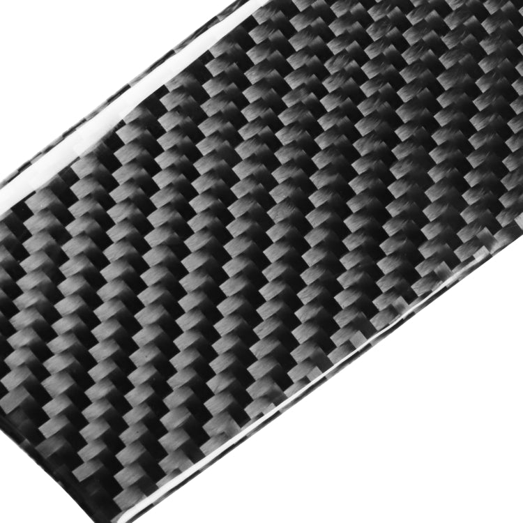 2 in 1 Car Carbon Fiber Gear Panel + Cigarette Lighter Decorative Sticker for Audi Q7 2008-2015