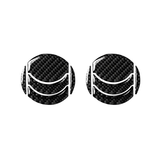 Car Carbon Fiber Left And Right Exhaust Ports Decorative Sticker for Nissan 350z 2006-2009, Left and Right Drive Universal