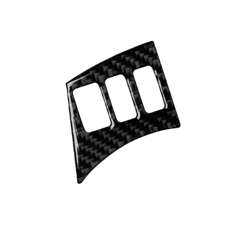 Car Carbon Fiber Steering Wheel Button Frame Decorative Sticker for Nissan 350z 2006-2009