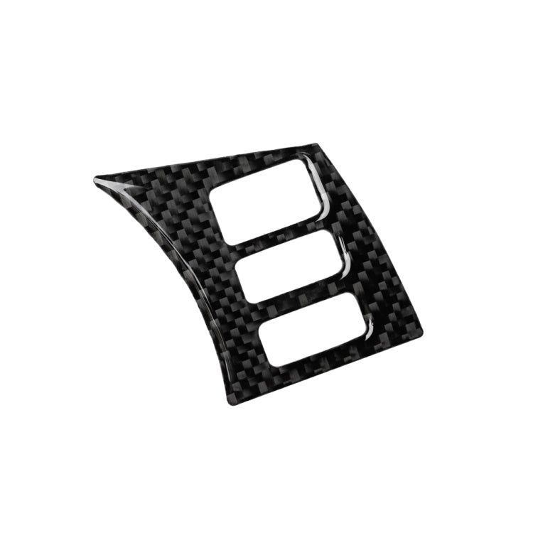 Car Carbon Fiber Steering Wheel Button Frame Decorative Sticker for Nissan 350z 2006-2009