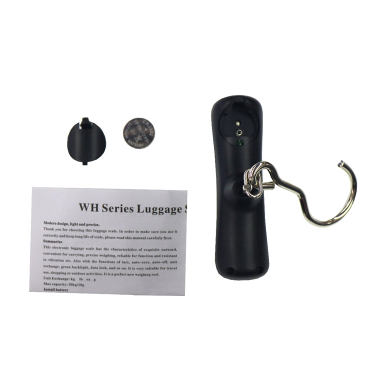 MH-A18 Portable Digital High-Load Weighting Hook Electronic Luggage Scale (10g~50kg), Excluding Batteries