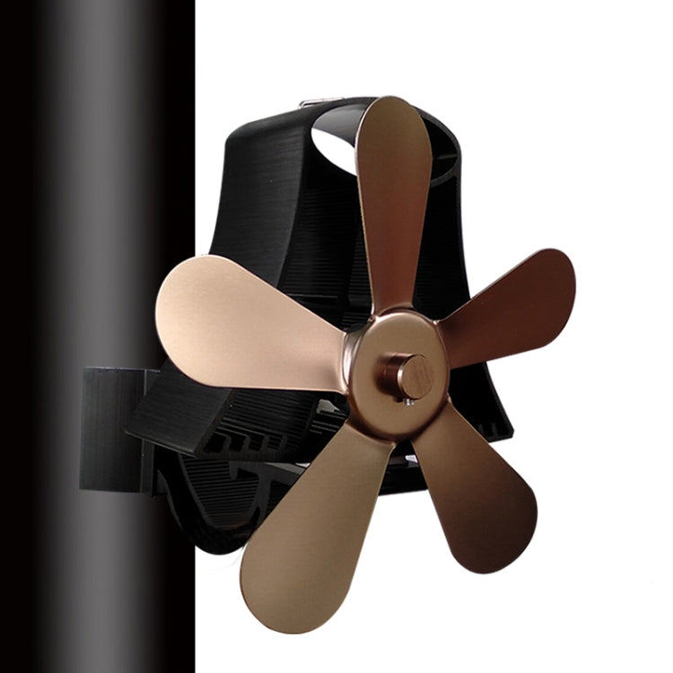 YL-106 5-Blade High Temperature Aluminum Heat Powered Fireplace Stove Fan, YL-106 (Silver), YL-106 (White), YL-106 (Black), YL-106 (Bronze), YL-106 (Grey), YL-106 (Gold), YL-106 (Rose Red)