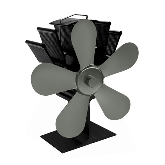 YL602 5-Blade High Temperature Metal Heat Powered Fireplace Stove Fan