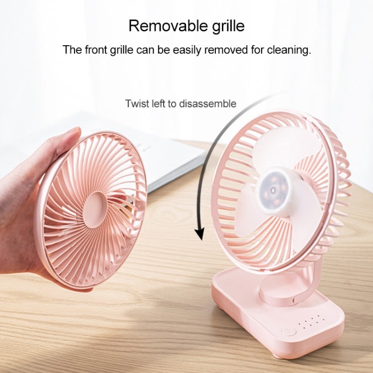 D606 4W USB Rechargeable Portable Four-speed Adjustable Desktop Fan