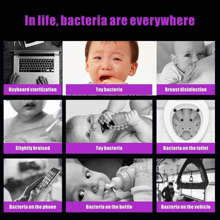 8 Pin Ultra Portable Germicidal Lights Smartphone UV Sanitizer