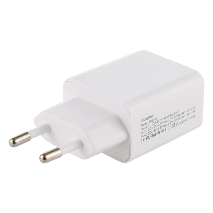18W Power Adapter Plug Adapter EU Plug