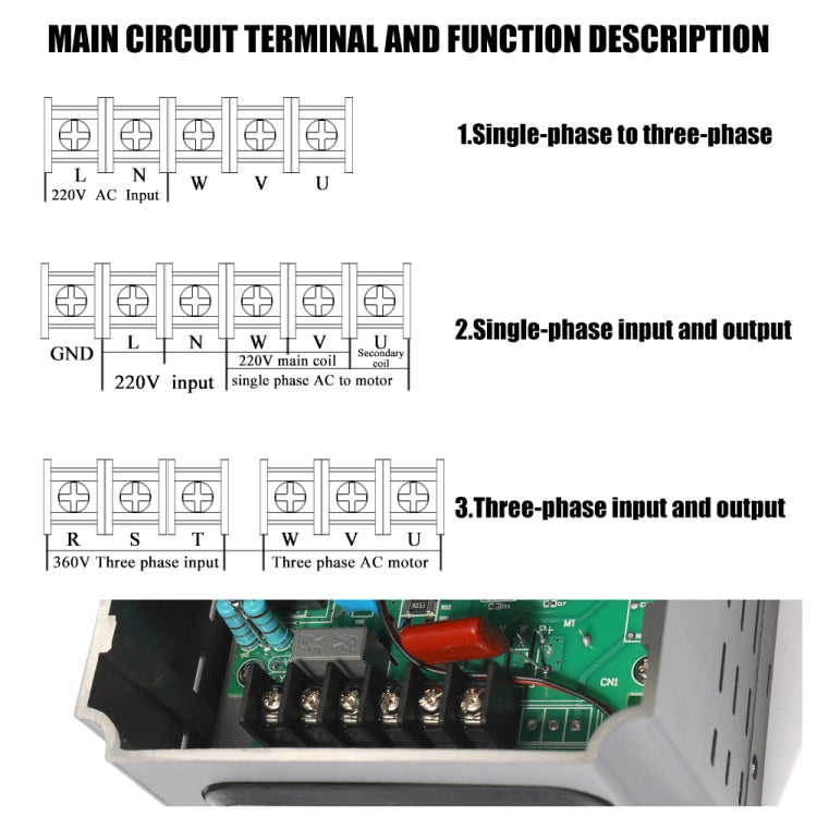 AT1-2200S 2.2KW 220V Single-phase Inverter