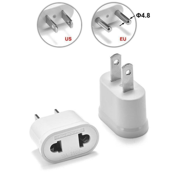 US & EU to US Plug AC Wall Universal Travel Power Socket Plug Adaptor, AC 250V