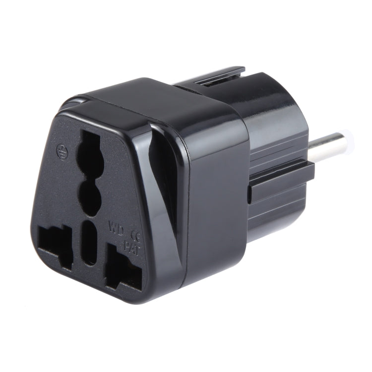 Portable Universal UK Plug to EU Plug Power Socket Travel Charger Adapter with Fuse