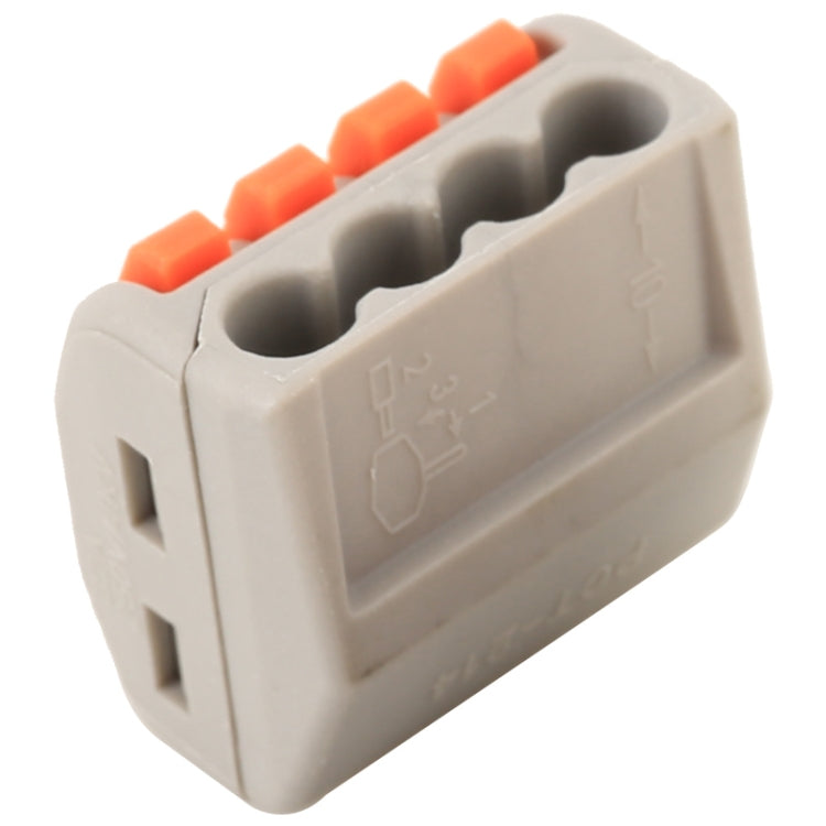 10 PCS 4 Port PCT Series Architectural Wiring Connector LED Lamp Conductor Distributor Junction Box Wire Joint