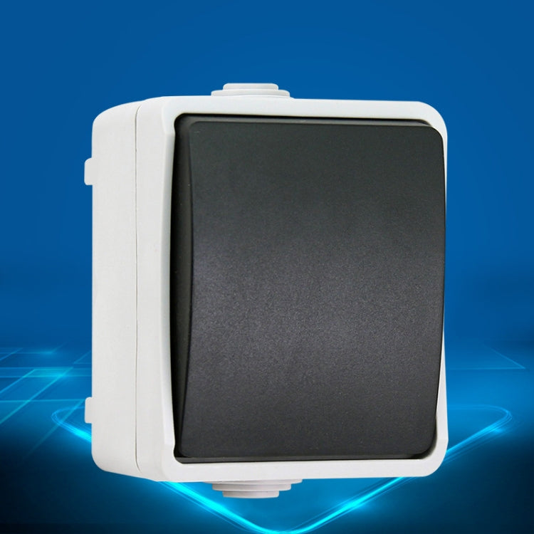 IP44 Waterproof Kitchen Bathroom Single Control Switch, EU Plug