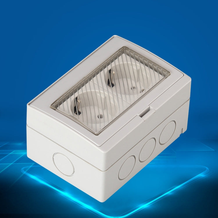 Outdoor IP55 Waterproof Double-connection Socket, EU Plug