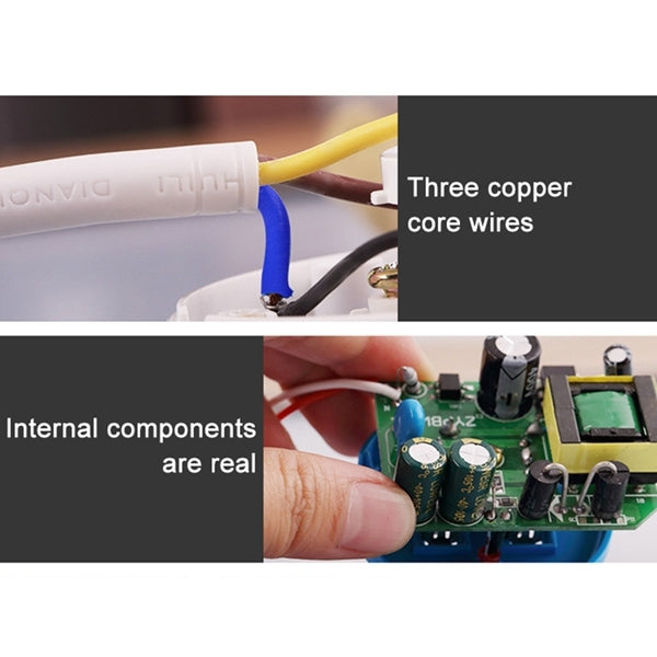 Charging Plug-in Wiring Board Creative Rotary Towline Board 13A Deformed Socket with USB, UK Plug, 4-Bit Socket