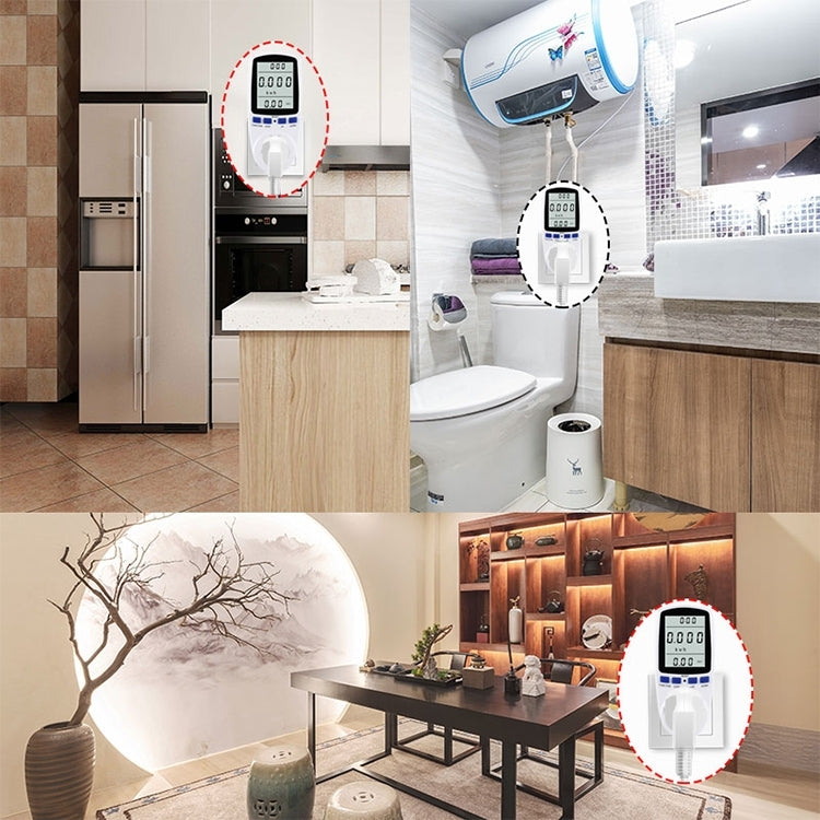 AC 240V 50Hz Max 10A LCD Display Power Meter Energy Watt Amps Volt Electricity Usage Monitor Analyzer, AU Plug