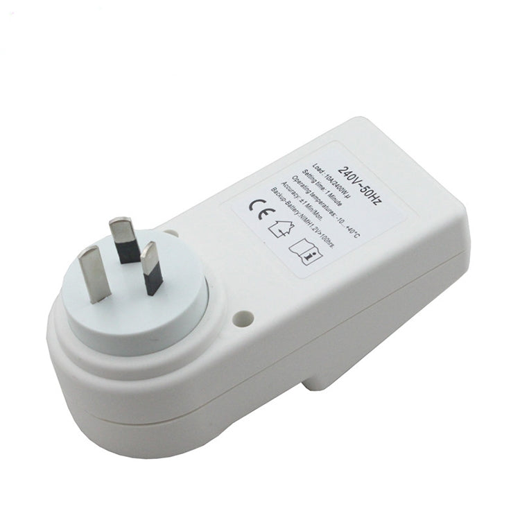 AC 240V Smart Home Plug-in LCD Display Clock Summer Time Function 12/24 Hours Changeable Timer Switch Socket, AU Plug