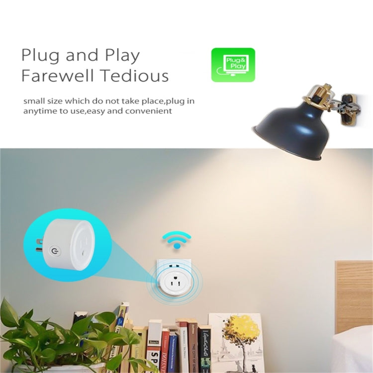 NEO NAS-WR06W WiFi US Smart Power Plug,with Remote Control Appliance Power ON/OFF via App & Timing function