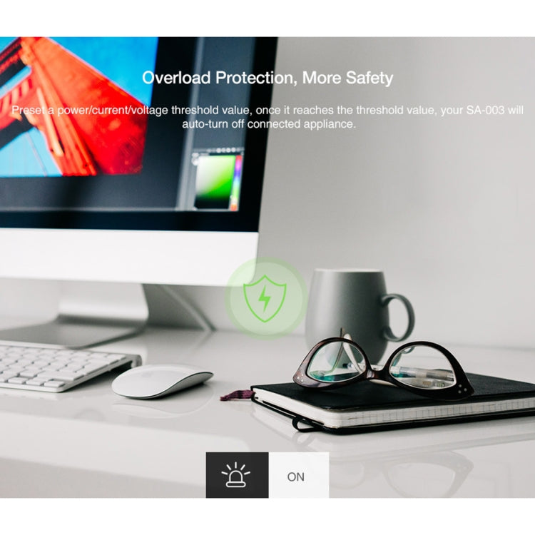 SA-003 10A Mini WiFi Plug Timing Smart Socket Works with Alexa & Google Home, AC 100-240V, US Plug