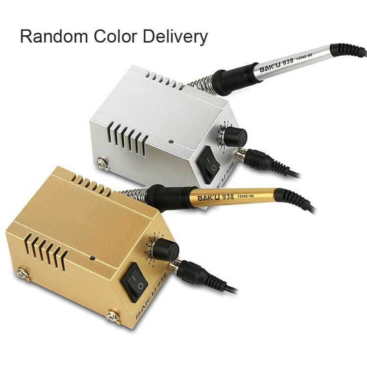 BAKU BK-938 AC 220V 1-18W Mini Thermostatic Soldering Station Electric Iron, EU Plug (Random Color Delivery)