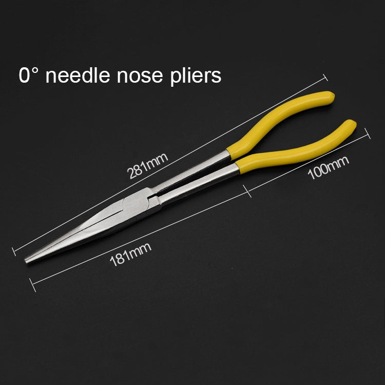 11 Inch Multi-function 0 Degree Straight Needle-nosed Pliers Hand Tool