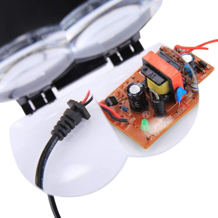 Multi-function Adjustable Maintenance Dentistry Reading Head Magnifier with 2 LED Light & 4 Lenses (1.7X, 2X, 2.5X, 4X)