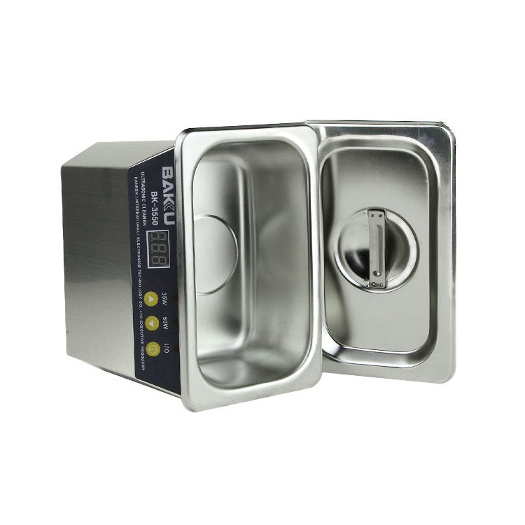 BAKU BK-3550 35W / 50W Adjustable 0.8L LCD Display Ultrasonic Cleaner, AC 220V, EU Plug