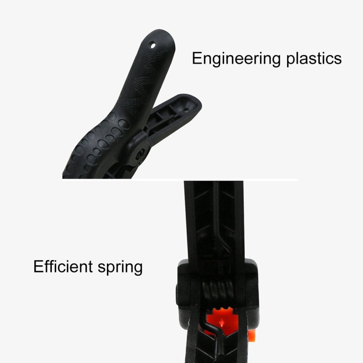 5 PCS Woodworking Photo Studio Photography Backdrop Nylon Clip Support Spring Clamp, Length: 93mm