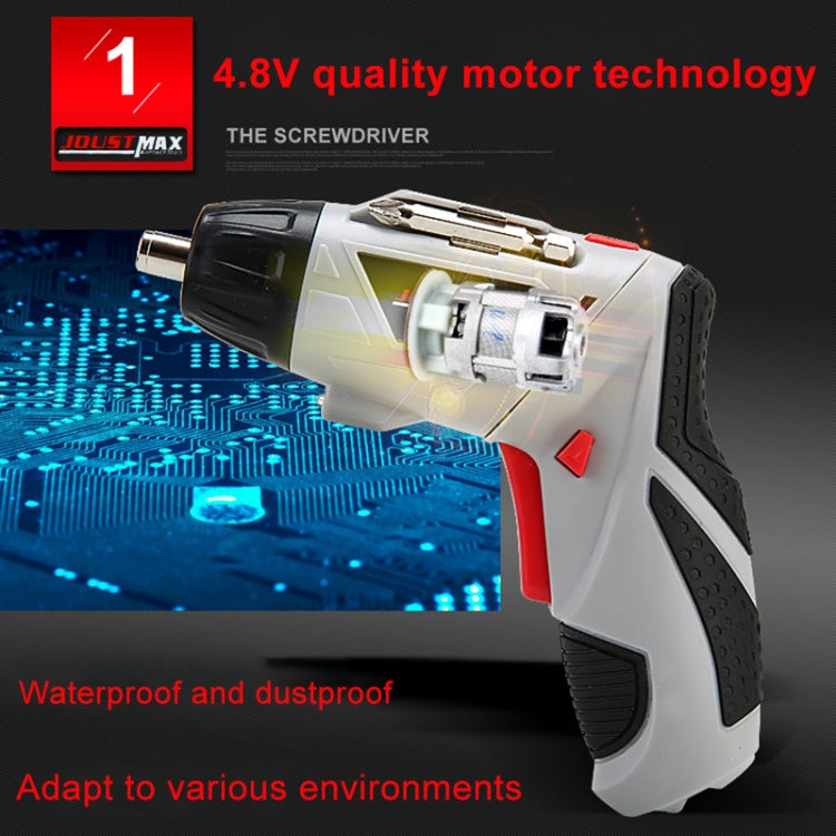 4.8V Multi-functional Household Electric Screwdriver Electric Drill Electric Screwdriver Set US Plug