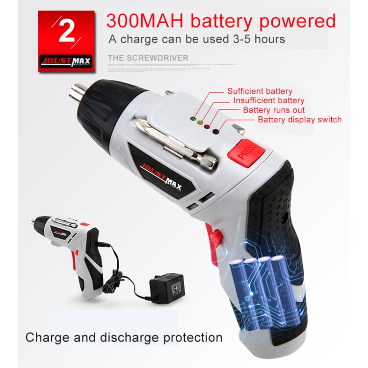 4.8V Multi-functional Household Electric Screwdriver Electric Drill Electric Screwdriver Set US Plug
