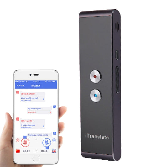 T8 Handheld Pocket Smart Voice Translator Real Time Speech Translation Translator with Dual Mic, Support 33 Languages