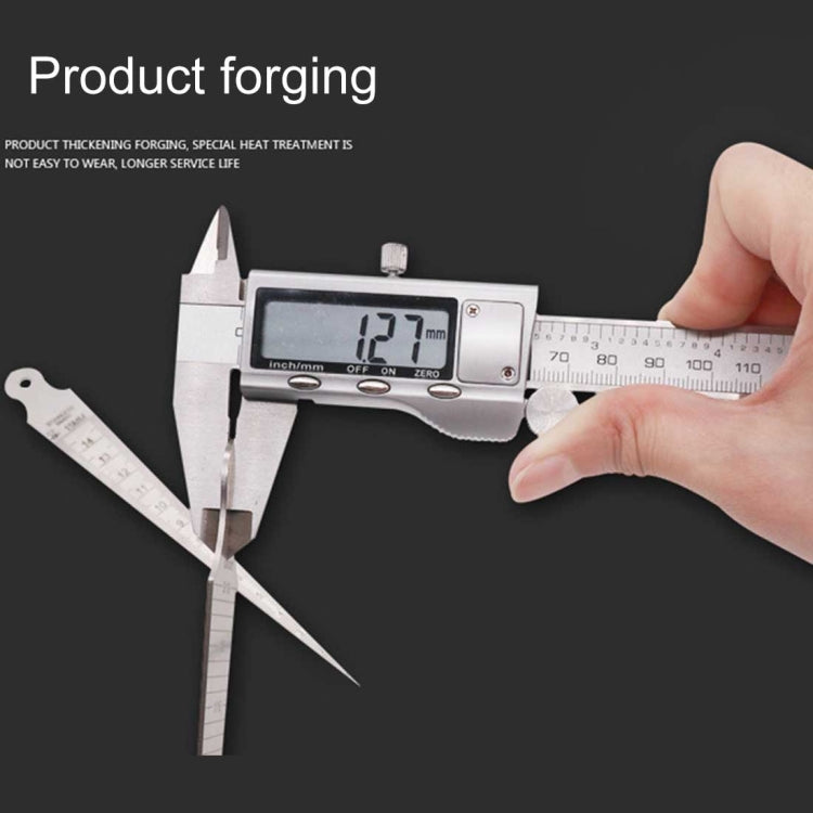 Wedge Feeler Gap 15-30mm Stainless Steel Ruler Inspection Taper Gauge Metric Imperial Measure Tool