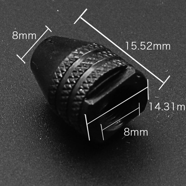 Electric Grinder M8 x 0.75mm 0.3-3.2mm Keyless Rotary Tool Three-jaw Chuck(Short)