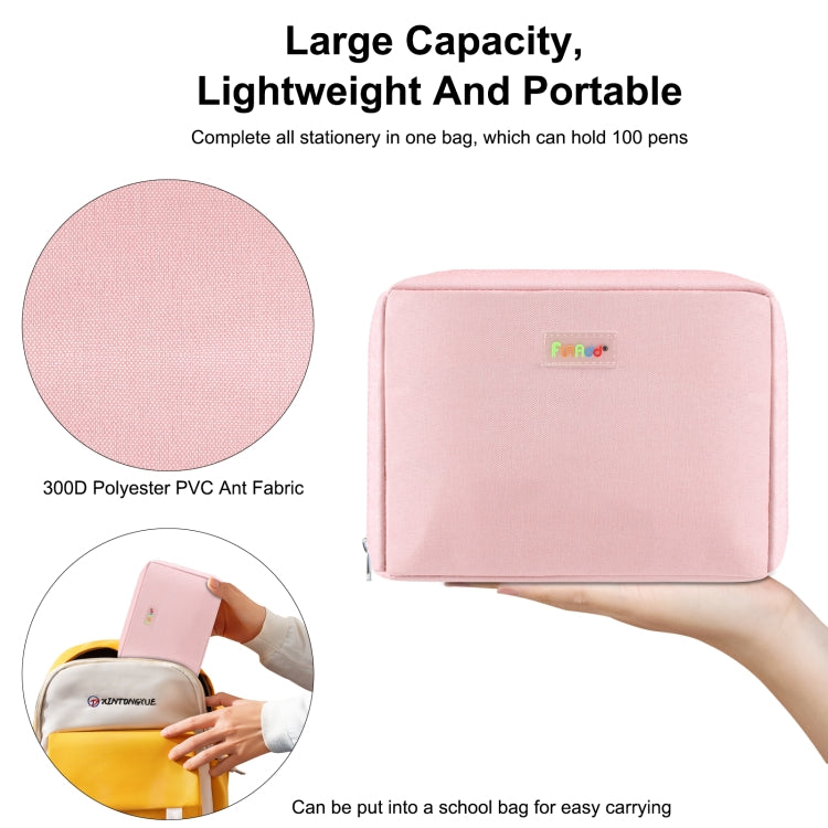 FunAdd Large-capacity Pencil Case Storage Organizer Canvas Cosmetic Bag, Size: 230 x 170 x 75mm