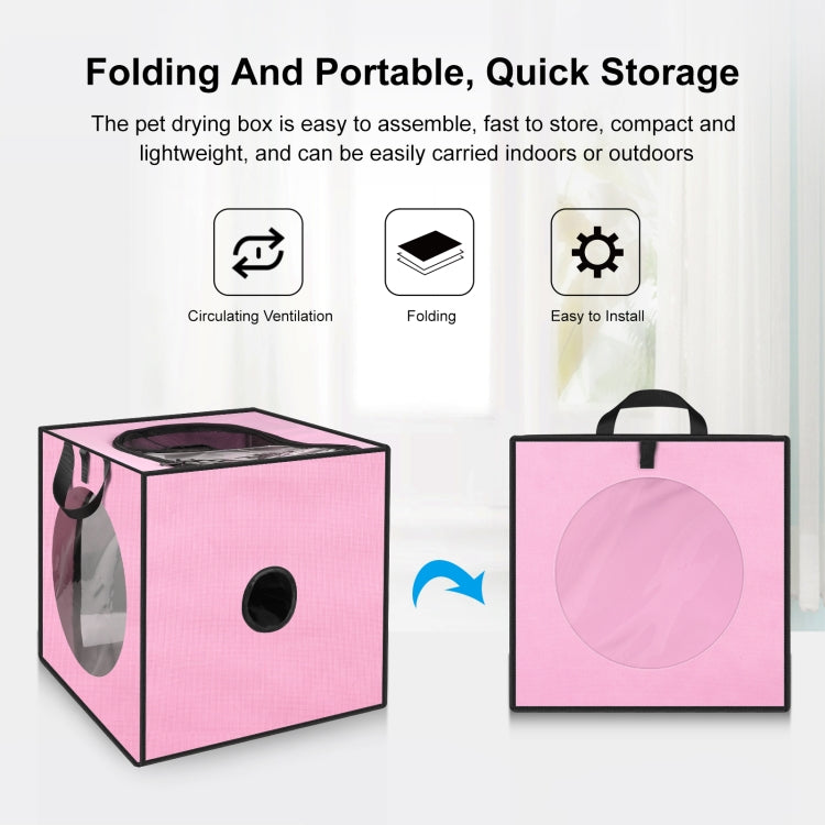 FUNADD Pet Bath Drying Box Portable Folding Dryer Cage, Suitable for Pets up to 5kg