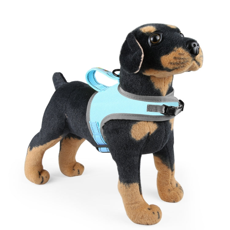 FunAdd Traction Rope Reflective Breathable Nylon Pet Vest Dog Harness, Size: S
