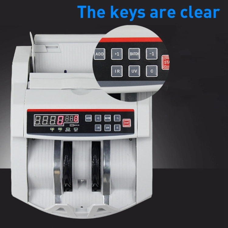 2108UV/IR 220V Multi-Currency Currency Counter, Specification: UK Plug