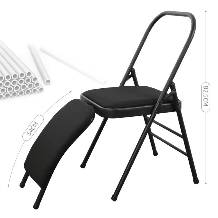 Coach Type Multifunctional Folding Yoga Auxiliary Chair, Double Beam + Lumbar Support