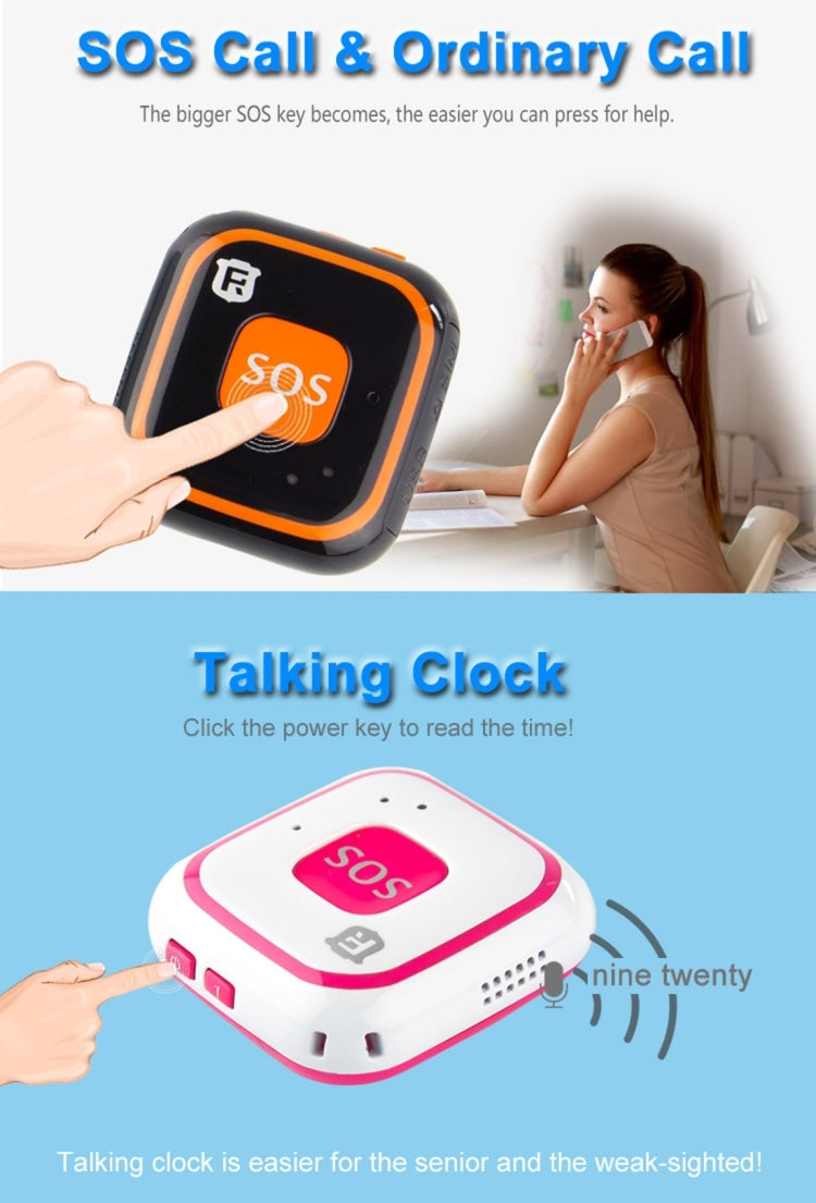 REACHFAR V28 Necklace Style GSM Mini LBS WiFi AGPS Tracker SOS Communicator