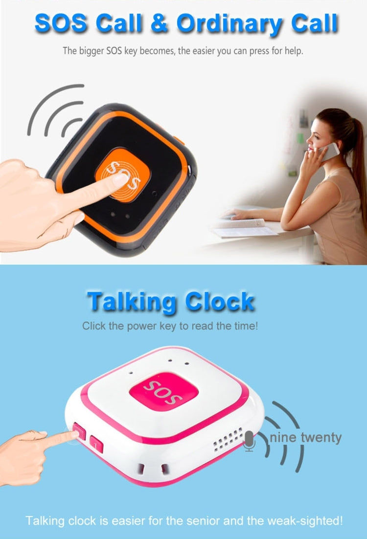 V28 Necklace Style GSM Mini LBS WiFi AGPS Tracker SOS Communicator