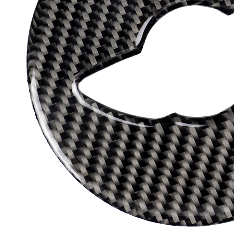 Car Steering Wheel Logo R Chassis Carbon Fiber Decorative Sticker for BMW MINI R55 / R56 / Countryman R60 / Paceman R61
