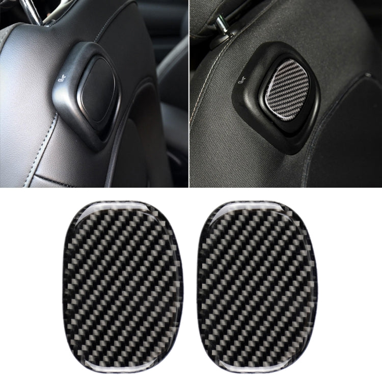 Car Seat Back Handle Carbon Fiber Decorative Sticker for BMW Mini Cooper F55 / F56