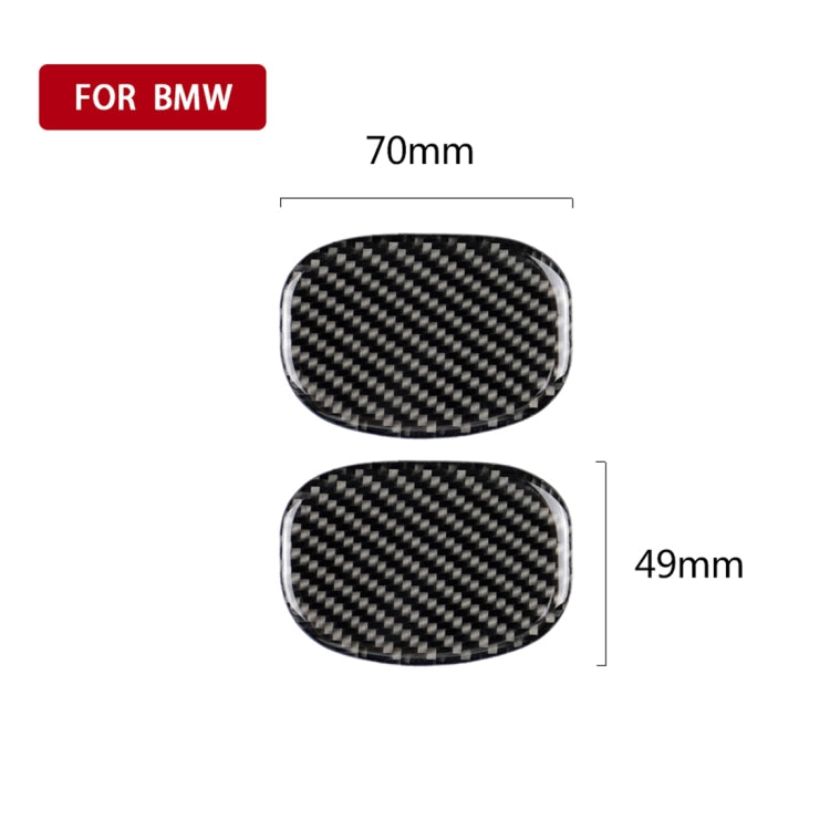 Car Seat Back Handle Carbon Fiber Decorative Sticker for BMW Mini Cooper F55 / F56