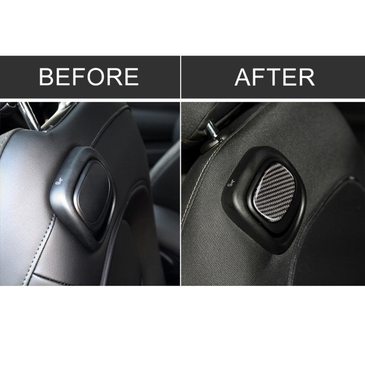 Car Seat Back Handle Carbon Fiber Decorative Sticker for BMW Mini Cooper F55 / F56