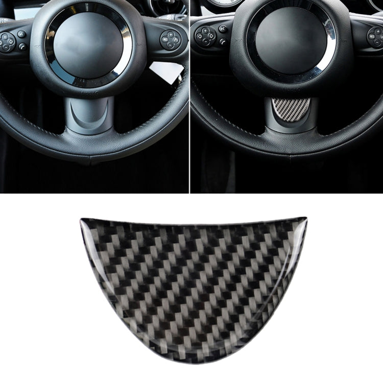 Car Steering Wheel Carbon Fiber Decorative Sticker for BMW Mini R53 / R55 / R57 / R58 / R59 / R60 / R50 / R52 / F55 / F56